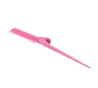 Petyna Souris avec clips, un peigne rose professionnel, un outil de coiffure pour lisser et peindre les cheveux.