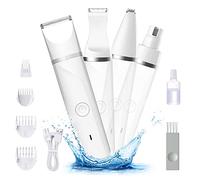 Petyoung 4 in 1 Pet Grooming Kit Rechargeable Low Noise Electric Pet Hair Clippers Nail Grinder Paw Trimmer