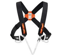 PETZL Explo Tirantes de posicionamiento para Croll, Unisex Adulto, Negro y Naranja, Talla única