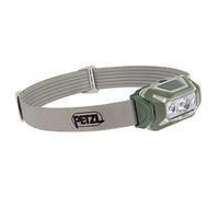 PETZL ARIA 2 RGB, linterna frontal compacta, duradera, impermeable con modos blanco, rojo, verde y azul, 450 lúmenes, desierto