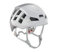 Petzl Casco Meteor S/M 52 - 59 cm - Casco de Escalada Ligero - Casco de montañismo Policarbonato EPS Blanco Gris Ventilado con Soporte de Linterna Alta Protección A071AC02