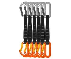 Petzl - Cintas express Escalada - Pack 6 Spirit Express de Aluminio - Talla 17 cm - Gris Gris 17 cm