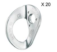 Petzl Coeur Stainless 20-Pack plaquetas (pack 20 unidades) - 12 mm