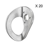 Petzl Coeur Steel 20-Pack plaquetas (pack 20 unidades) - 10 mm