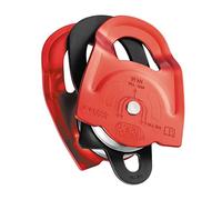 PETZL P65A - Polea para Cables metálicos (Doble), Color Rojo