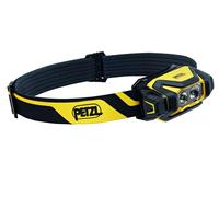 PETZL PIXA - Lámpara frontal LED profesional, 450 lúmenes, IP68, impermeable, 3 modos de iluminación, negro/amarillo