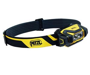 PETZL PIXA - Lámpara frontal LED profesional, 450 lúmenes, IP68, impermeable, 3 modos de iluminación, negro/amarillo