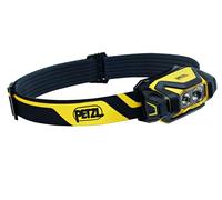PETZL PIXA R - Linterna frontal LED profesional, 600 lúmenes, recargable, IP68 impermeable, 3 modos de iluminación, negro y amarillo
