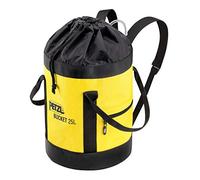 PETZL S41AY 025 BUCKET - Paquete de tela, permanece vertical, 25 L, negro/amarillo