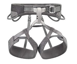 PETZL SAMA - Arnés unisex para escalada en roca para el gimnasio, crag o rutas de varios pasos - Gris - L