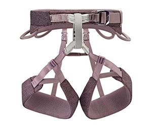 PETZL Selena C055BA03 - Arnés de escalada para mujer, poliamida, polietileno, aluminio, talla L, cintura: 84-92 cm, trabillas para las piernas: 57-62 cm, color violeta