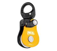 Petzl, Spin L1, Polea Simple con Muy Alto Rendimiento con El Caminante, Amarillo, Un Tamaño, Unisex-Adulto