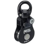 Petzl, Spin S1, Polea De Alta Eficiencia con Giro, Negro, U, Unisex Adulto