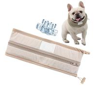 Petzymart Cool Loop, Cooling Collar for Dogs with Ice Packs, Summer Fashion Breathable Ice Scarf, Medium and Large Puppies to Cool Down Going Out (Brown, L)