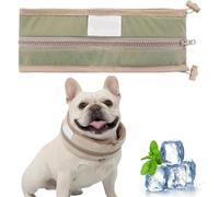 Petzymart Cool Loop, Petzymart Cooling Collar, Breathable Summer Ice Bandana for Medium Large Dogs, Outdoor Fashion Scarf to Keep Pets Comfortable in Heat (Green,Large)