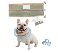 Petzymart CoolLoop, Petzymart Coolloop,New Reusable Dog Cooling Collar Neck Cooler,Summer Fashion Breathable Ice Scarf, for Small Medium Large Puppy Outdoors Dog Walking (Green,Medium)