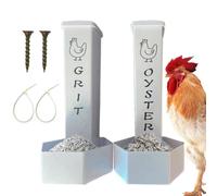 Peufcmi Alimentador de Grano de Pollo, dispensador de Conchas de para Aves de Corral, alimentador de suplemento de Grano de Pollo para Patos, Ganado, Palomas al Aire Libre, Granja, Patio