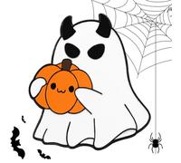 Peufcmi Broche de fantasma de Halloween | Broches de solapa lindos fantasmas de Halloween para mujer, accesorios de joyería delicados para sombreros, camisas, bolsos, trajes, chaquetas, mochilas