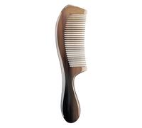 Peufcmi Combinados de bocina para mujeres, peine de cuerno de búfalo - de cabello de dientes anchos peine de cuerno antiestático natural - Massage de cuidado de la salud Barba de hueso para cabello