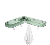 Peufcmi Estante esquinero de ducha - Soporte multifuncional estable de drenaje | Estantes de baño montados en la pared | para fregadero de rutina higiene del hogar, organización del hogar, cocina