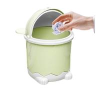Peufcmi Papelera de escritorio,Cubo de basura de mesa con tapa abatible - Cesto de basura con forma de animal, botes de de pelusa para el hogar, oficinas, escritorio de dormitorio