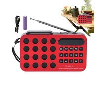 Peufcmi Radio Portátil - Radio a Pilas Portátil Am/FM,Reproductor Clásico Portátil con Sonido Estéreo Claro para Escritorio, Garaje, Exteriores, Familia, Amigos, Campamento Y Uso Profesional