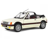 Peugeot 205 convertible blanco modelo de coche 421189100 Solido 1:18