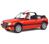 Peugeot 205 convertible rojo modelo de coche 421189000 Solido 1:18