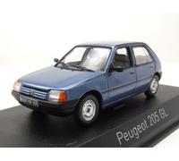 Peugeot 205 Gl 1988 Azul Metálico Modelo De Coche 1:43 Norev