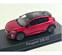 Peugeot 208 GT 2024, Rojo Metálico, NOREV 1:43