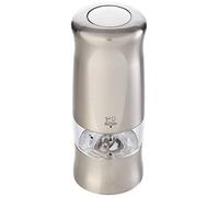 Peugeout Zéli Molinillo eléctrico de Sal, Metal, Gris, 5.8x5.8x14 cm