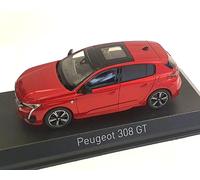 Peugeot 308 GT 2021, Rojo Metálico, 1:43 NOREV