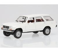 Peugeot 504 Break Dangel 1980 Alaskablanco modelo de coche 475443 Norev 1:43