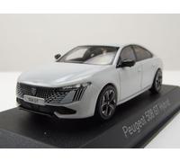 Norev Modelo estático Peugeot 508 GT Híbrido 2023 Blanco Okenite 1:43