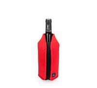 Peugeot - Frizz refrescante - para champán o vino fresco en 20 minutos - Mantiene la frescura durante 2 horas - Tejido fácil de limpiar - Se adapta a todas las botellas - Rojo