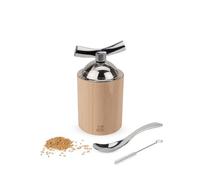 Peugeot Isen 34535 - Molinillo de semillas de lino, manual, color: Natural, tamaño: 13 cm, material: Madera/acero inoxidable