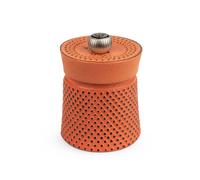Peugeot Bali Fonte 35426 - Molinillo de pimienta manual (ajuste de grado de molido, altura: 8 cm, hierro fundido), color naranja