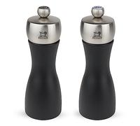 Peugeot Duo Fidji-Molinillo de Sal y Pimienta (15 cm), Color, Madera, Acero Inoxidable Y Negro Mate, 5 cm