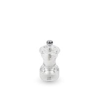 PEUGEOT - Molinillo de sal Bistro 10 cm + sal de roca - Ajuste clásico de molido - De acrílico - Transparente