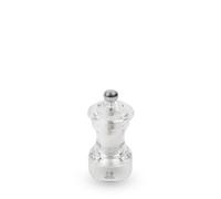 PEUGEOT Molinillo de sal Bistro 10 cm – acrílico transparente – sal de roca – ajuste clásico