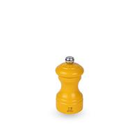 PEUGEOT - Molinillo de sal Bistro de 10 cm - Ajuste clásico de molienda - De madera certificada PEFC - Lacado amarillo azafrán