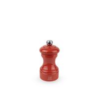 Peugeot - Molinillo de sal Bistro de 10 cm - Sistema clásico de molienda - Fabricado con madera certificada PEFC - Mecanismo de por vida - Fabricado en Francia - Color terracota