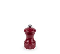 Peugeot - Molinillo de sal Bistro de 10 cm - Sistema clásico de molienda - Fabricado con madera certificada PEFC - Mecanismo de por vida - Fabricado en Francia - Bistrorama - Color rojo