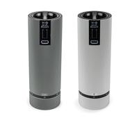 Peugeot Molinillo de sal y pimienta Line Z DUO Electric 2 piezas Aluminium-carbon