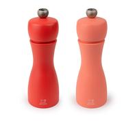 Peugeot Tahiti Duo Fire Red Tones Salt and Pepper Mill Set 15cm - 6", Brick Red & Flame