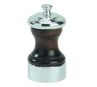 Peugeot Palace-Molinillo de Pimienta Plateado, Madera, Marrón Antiguo, 5.2 cm
