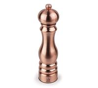 PEUGEOT Paris Chef u'Select - Molinillo de sal de 22 cm y sal de roca incluida, de acero inoxidable, 6 ajustes de molienda predefinidos, fabricado en Francia, color cobre