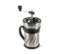 Peugeot Paris Press - Molinillo de café y cafetera en uno, acero inoxidable, plástico, cristal, 1