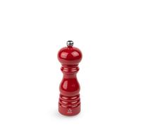 PEUGEOT Paris u'Select - Molinillo de sal (18 cm, 6 ajustes de molienda predefinidos, fabricado con madera certificada PEFC, fabricado en Francia), color rojo brillante