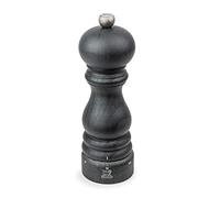 PEUGEOT Paris u'Select - Molinillo de sal (18 cm, 6 ajustes de molienda predefinidos, fabricado con madera certificada PEFC, fabricado en Francia), color grafito